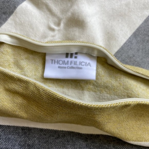 2-Thom Filicia King Size Lumbar Pillow Sham Covers Set 35x19 - Picture 4 of 4